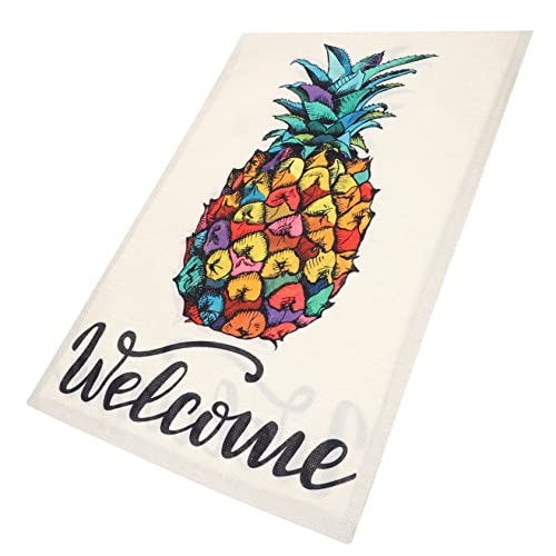 Drapeau de jardin ananas imprimé double face Yardwe décoration extérieure résistante 5pcs - 2
