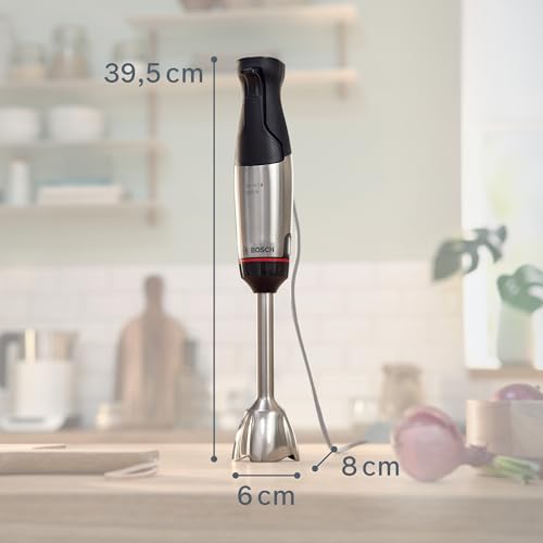Bosch - Batidora de mano, ErgoMaster, 1000W, QuattroBlade, Acero inoxidable, MSM6M622 - imagen 6