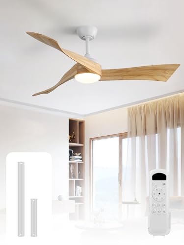 Ventilateur de plafond silencieux avec télécommande et minuterie nuit