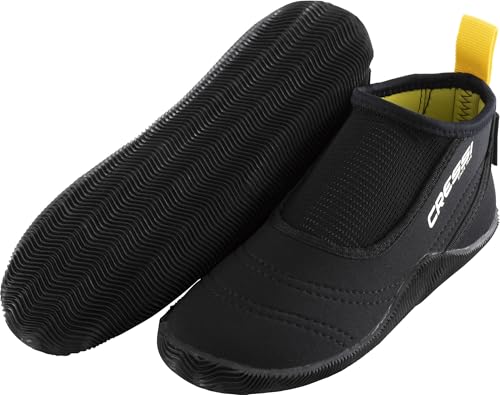 Cressi Aquatrek Boots Black 2XL (EU 46/47) - Bequemer Wasserschuh für den Einsatz im Meer, Schwarz, 2XL-EU 46/47, Erwachsene