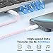 Hzevn 20W USB C Fast Charging for iPhone 17 Air/16/15 Pro Max,3Pack Colorful Mixed Charger Block with Braided Long USB C to C Cables (6/6/10ft) Compatible with iPhone16/15 Pro/15 Plus/iPad Pro