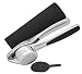 Premium Garlic Press with Silicone Tube Roller, Cleaning Brush and Recipe eBook, Mincer that is Easy to Use & Clean, Requires Little Strength and Completely Crushes the Cloves