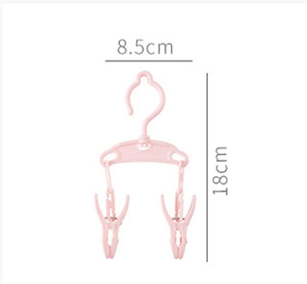 Wäschetrockner, Reisebügel, tragbar, Wäscheklammer aus Kunststoff, kompakt, Mini, faltbar, Unterwäsche, Rack Panty Socken, Clip (Farbe: Pink, Größe: 18 x 8,5 cm) (Farbe: Grün, Größe: 18 x 8,5 cm)