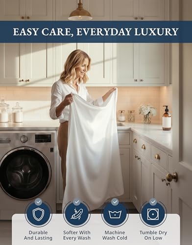 Image of LANE LINEN Twin Sheets 1000 Thread Count 100% Egyptian Cotton - White | Twin Bed Sheets - 3-Piece Set, 15 inch Deep-Pocket Snug Fit, Ideal For Dorm Rooms, Long-Staple 100% Egyptian Cotton,