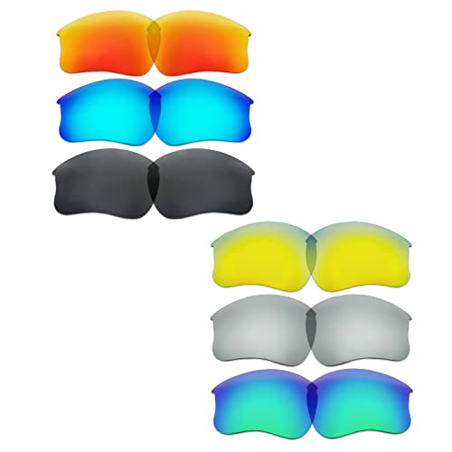 Lentilles pour Oakley Flak Jacket XLJ de rechange en 6 couleurs au choix