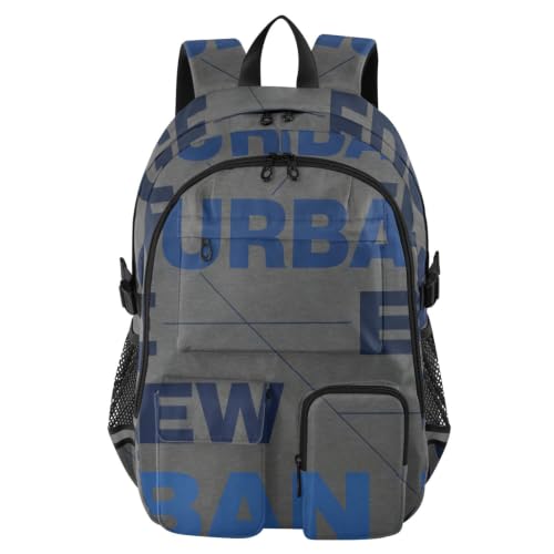 Mochila para laptop gris con diseño urbano ideal para la oficina y la universidad