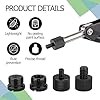 8Pcs Mic Stand Adapter, Microphone Stand Adapter 5/8 Female to 3/8 Male 3/8 Female to 5/8 Male 5/8 Female to 1/4 Male 1/4 Female to 5/8 Male Screw Thread for Microphone Stand Mount to Camera Tripod #2