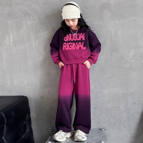 Kinder Sportanzug 2-teilig - Baumwolle Trainingsanzug Mit Hoodie & Jogginghose