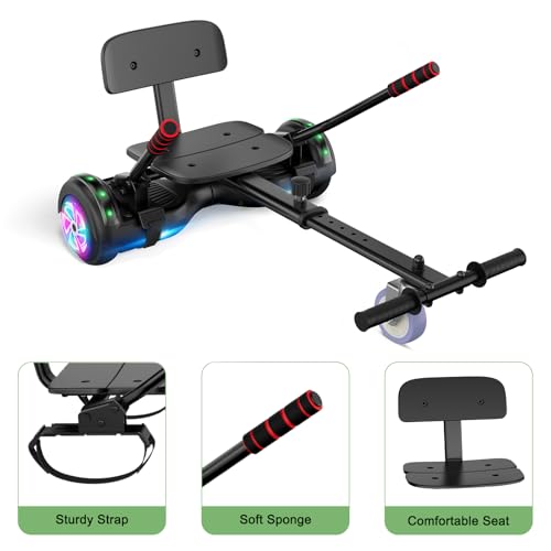 Image of CBD Scooter with Corlorful LED Lights,6.5 inch Wheels, Dual 300W Motor Scooter for Kids Girls Boys Adults, All Ages