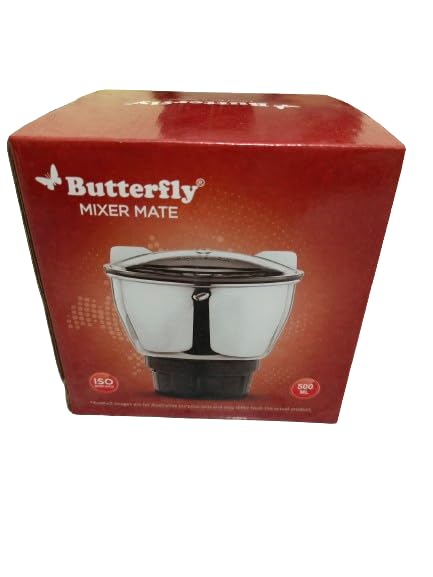 Black liger Heavy Quality Chutney Jar (500 ml) Suitable for Butterfly mixer Grinder (Stainless steel) Pack Of 1