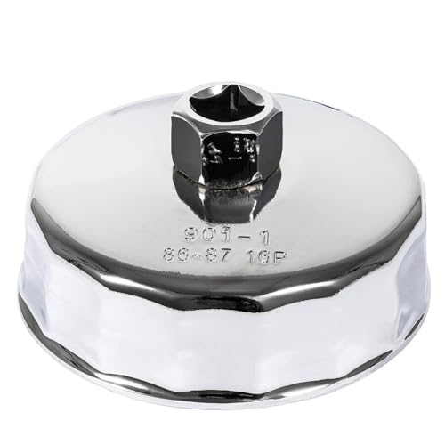 YYSG 86mm with 16 Flutes Oil Filter Wrench?Oil Filter Wrench Cartridge ?Style Filter Housing Caps ?Oil Filter Housing Cap Removal Tool ?To Change Oil for BMW for Volvo.