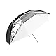 Godox 84cm Dual Duty Paraplu Zwart/Zilver/Wit