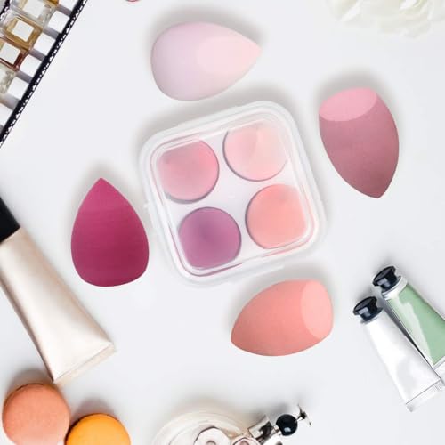 KOLZEMV Esponja Maquillaje, 8 Piezas esponja maquillaje, Esponjas Desmaquillantes Beauty Blender Para Bases de Maquillaje, Polvos Líquidos, Etc, Esponjas Maquillaje Cara Está Disponible En 2 Formas - imagen 5
