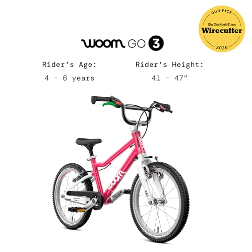 Image of woom GO 3 & GO 3 AUTOMAGIC Kids Bike, 16 Inch Lightweight, Ages 4-6