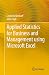 Applied Statistics for Business and Management using Microsoft Excel
