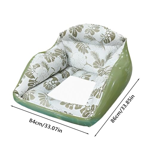 Radeau de piscine gonflable portable pour flottaison extérieure en vacances