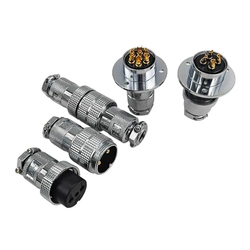 Conector de cable GX25 de 12 pines DF25 circular aeroespacial 20A 2