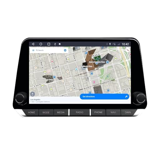 ABUWU Reprodutor de vídeo de carro HD de 10,1 polegadas com Carplay e Android Auto Adequado para Nis