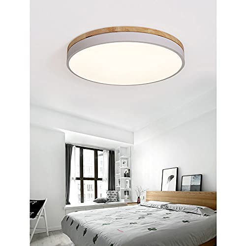 Lámpara LED redonda cocina y dormitorio luz blanca fija 7