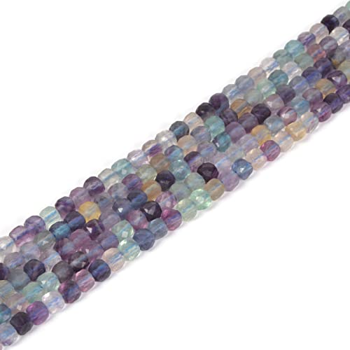 Natural Rainbow Fluorite Gemstone 4mm...