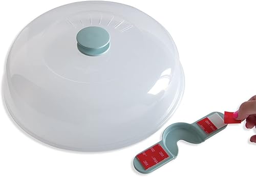 Miniatura 6 de Nordic Ware Fácil de guardar en el microondas, tapa apta para alimentos de 11 pulgadas, cubierta de placa con rejillas de ventilación de vapor, tapa