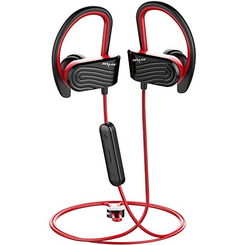 Zealot H12 Bluetooth Kopfhörer Sport In Ear Bluetooth 5.0 HiFi Stereo Sportkopfhörer mit Aufbewahrungstasche, Apt-X Noise Cancelling Mikrofon für Laufen/Joggen/Fitness