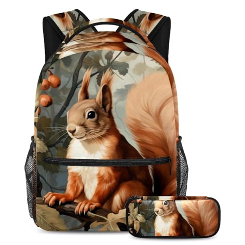 Cartables écureuils mignons 42 enfant pour ranger grands cahiers sans les corner