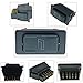 12V Universal Car Electric Power Window Switch Holder Regulator Kits with Wiring Harness for 2 Doors