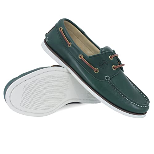 Seajure Men’s Boat Shoes Fakarava Green Leather4