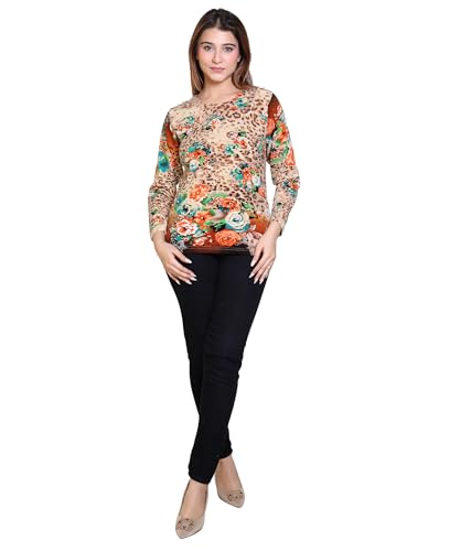 Image of Grand Line Women's Winter Wear Warm Pull on Full Sleeve Round Neck Top for Women