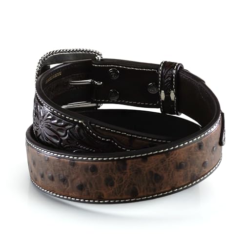 ARIAT Men's Ostrich Print Belt3