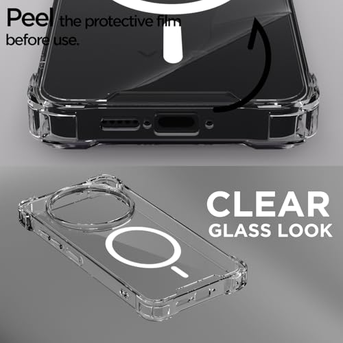 Image of Amazon Basics Back Cover for Vivo X200T 5G Mag-Safe Shockproof PC + TPU Protective Case Magnetic Support Bumper Case (Transparent Mag-Safe)