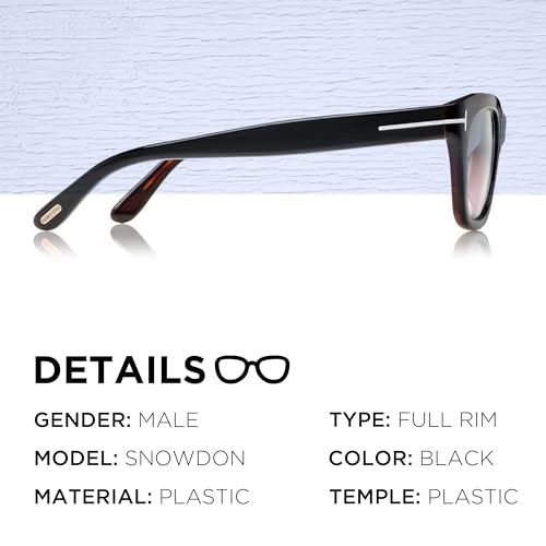 Tom Ford FT0237 SNOWDON Square Shape Sunglasses + Bundle With eSHADES Eyewear Cleaning Kit2