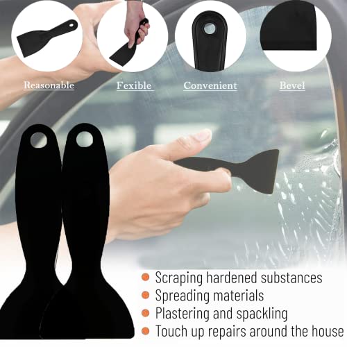 Razor Scraper Tools Putty Knife, Razor Blade Scraper, Plastic Spatula Paint Scrapers, Painting Cleaning Scraper Remover Tool For Decals, Stickers, Labels, Caulk, Paint, Adhesive, Stove #TOP5
