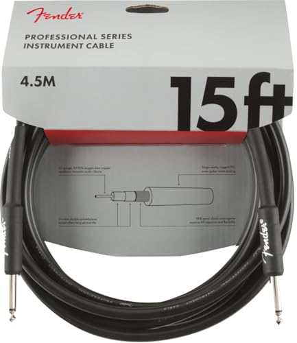 Image of Fender Instrument Cable Professional Series 15Ft Black 990820021