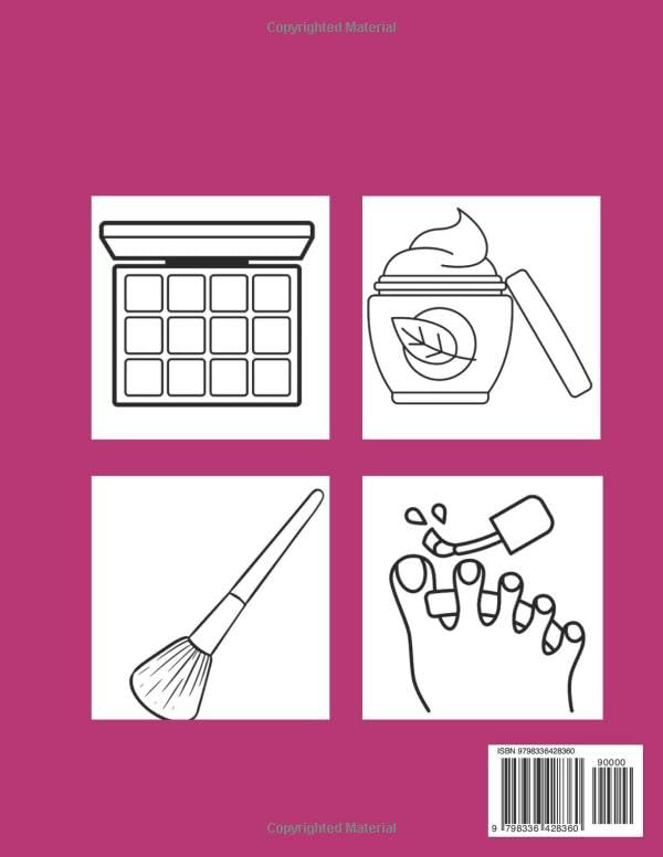 Beaty box coloring book for adult and kids: 38 cute and easy designs (Color Splash Fun) image 3