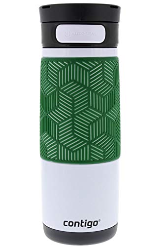 Contigo Autoseal Stainless Steel Transit Travel Mug - Grip Included - Thermalock Insulation Keeps Drinks Hot up To 5 Hours and Cold up To 12 Hours - Autoseal Prevents Spills - 16 Ounces - Hunter