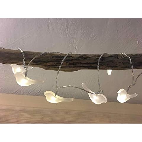 Guirnalda luminosa ëlopop ELUME con 15 pájaros blancos y LED blanco cálido Cover