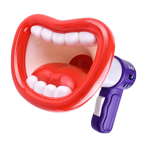 Jextou Kids Bullhorn Megaphone Toy - ABS Bullhorn Kids Voice Changer Toy | z[EhXs[J[ | R[htq̂߂̑傫ȃKz | nhwh}CNgC j̎q 