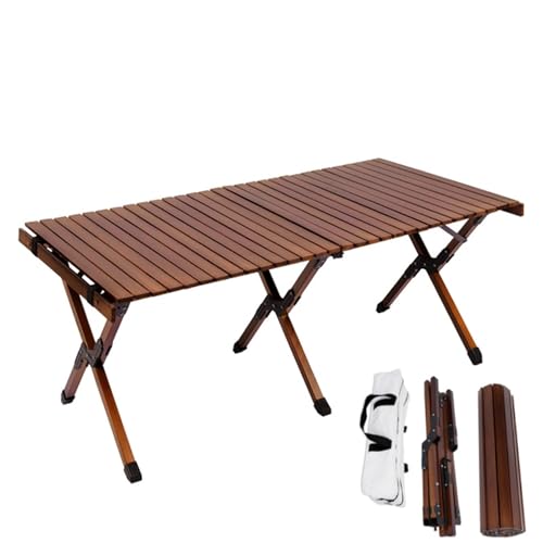 Table camping pliante en bois compacte pour bureau pique-nique nomade - 5