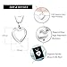 Zeqingjw Glass Cremation Jewelry Necklace with Heart Memorial Locket for Ashes - Stainless Steel Keepsake Urn Ashes Pendant