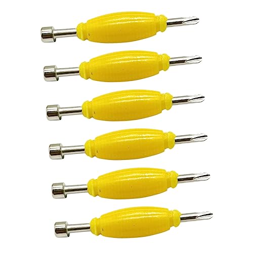 Veemoon Complete Your Fingerboard Toolkit 6pcs Metal Mini Screwdriver Double Head Versatile for Quick Repairs