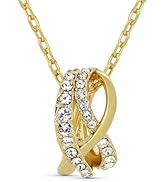Eternal Knot 18k Gold Plated Necklace for Women - wife gifts for Valentines, Birthday, Christmas