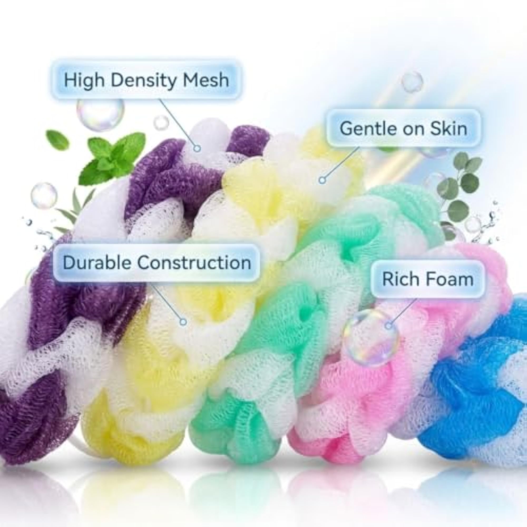 Bath Loofah Belt Body Scrubber