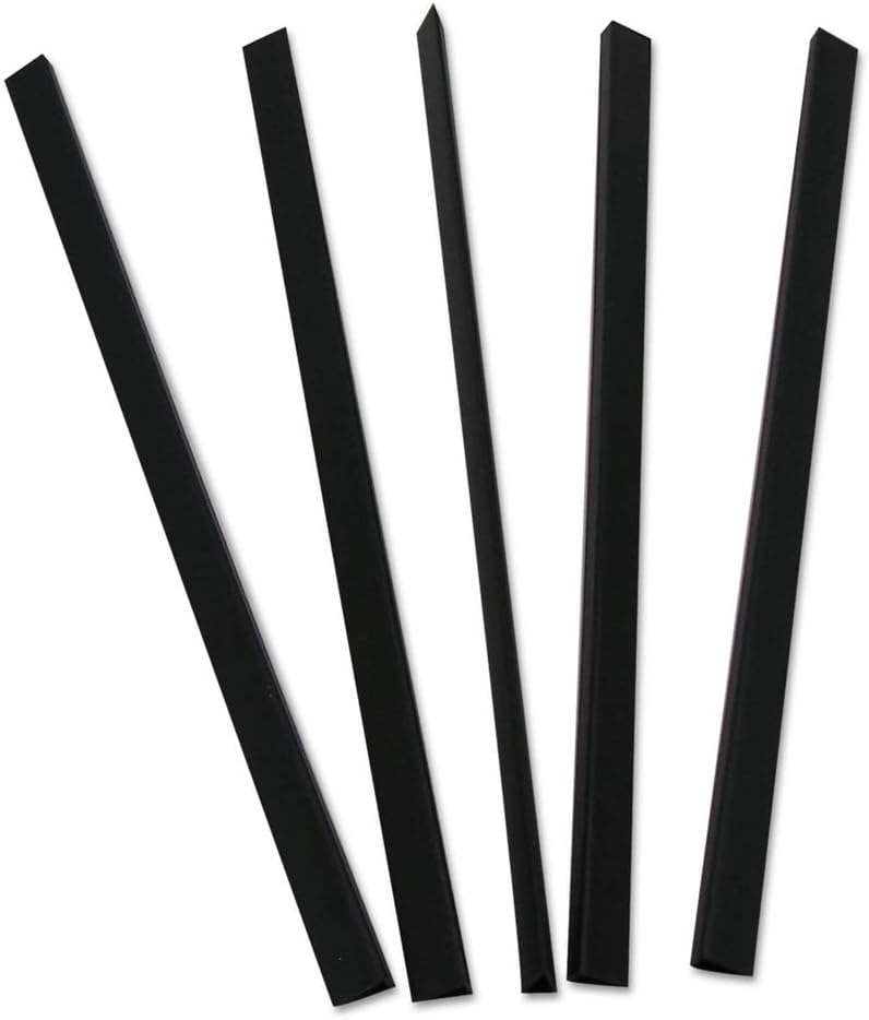 C-Line Slide N Grip Binding Bars, Black, 11 x 1/4, 100/Box : Office Products