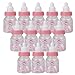 Produktbild Lyanther Baby Shower Bottle Babyflasche Candy Flasche Geschenk Box Tasche für Gefälligkeiten Süßigkeiten Konfetti Geschenke Schmuck für Kinder Baby Mädchen Geburtstag Heilige Kommunion Party (Rosa)