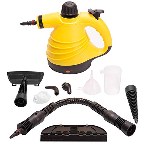 DOEWORKS Handheld Steam Cleaner, Multi-Purpose Pressurized Portable Steamer with 9-Piece Accessory Set