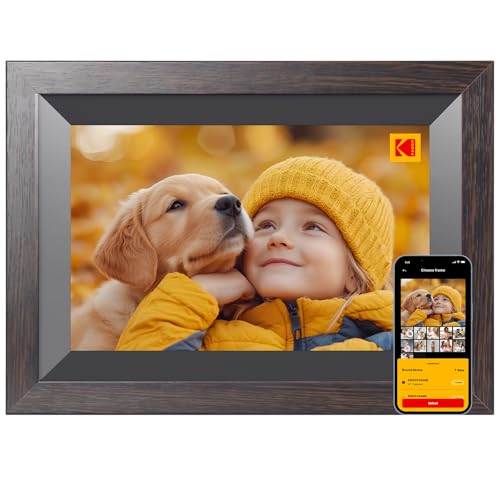 Image of KODAK 10.1 Inch WiFi Digital Picture Frame with 32GB Storage, Electronic Smart Digital Photo Frame 1280x800 IPS Touch Screen, Auto-Rotate, Share Moments Instantly Gifts for Women Mothers Day Christmas