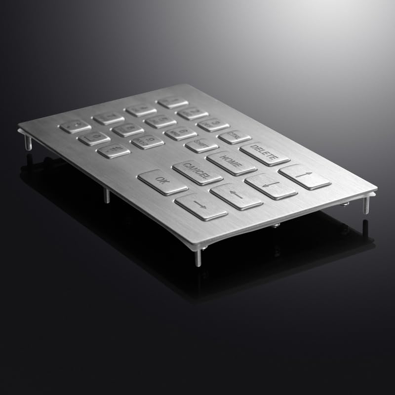 Mini teclado industrial anticaída con retroiluminación de metal 2