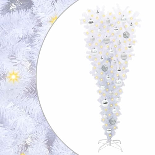 Árbol de Navidad artificial de 120 cm con 150 luces LED y base de acero 3